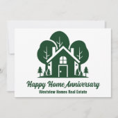 Custom Green Forest House Real Estate Company Kaar (Voorkant)