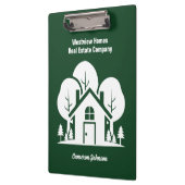 Custom Green Forest House Real Estate Company Klembord (Links)