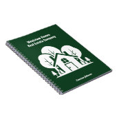 Custom Green Forest House Real Estate Company Notitieboek (Rechterzijde)