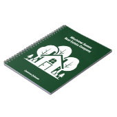 Custom Green Forest House Real Estate Company Notitieboek (Linkerzijde)