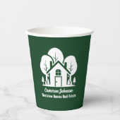 Custom Green Forest House Real Estate Company Papieren Bekers (Voorkant)
