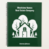 Custom Green Forest House Real Estate Company Planner (Voorkant)