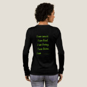 Custom GREEN I Am Tri-Blend Shirt (Achterkant)