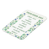 Custom Green Juice Magnet Magneet (Linkerzijde)