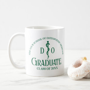 Custom Green Osteopathic Medical School Afstuderen Koffiemok
