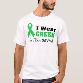 Custom Green Ribbon Awareness T-shirt
