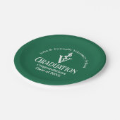 Custom Green Veterinaire School Graduation Party Papieren Bordje (Gekanteld)