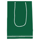 Custom Green White Law School Afstudeerfeest Medium Cadeauzakje (Achterkant)