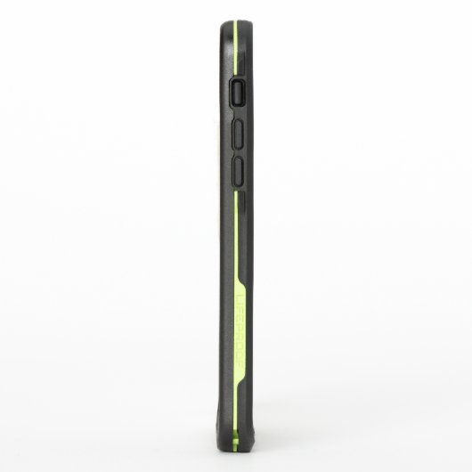 Custom Green-Yellow Phone Case with Personalized N (Linkerkant)