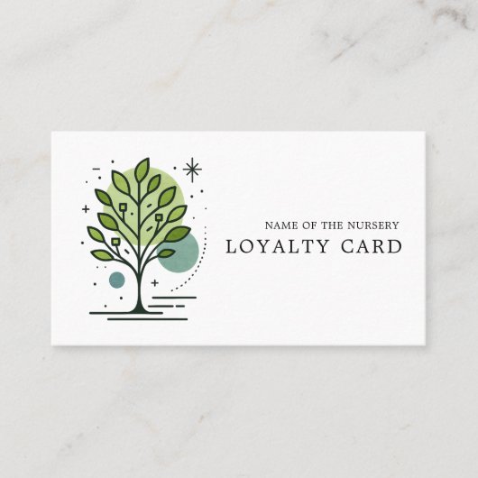 Custom Greenleaf Nursery Branding Loyalty Card (Voorkant)
