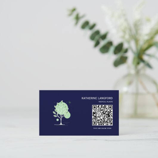 Custom Greenleaf Nursery Branding  Visitekaartje (Staand voorkant)