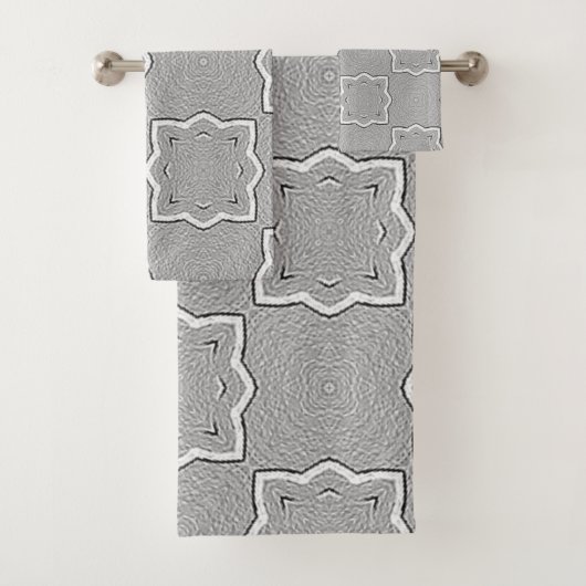 Custom Grey Bad Handdoek (Insitu)