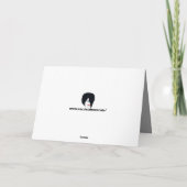 Custom Grey Castle Wenskaart Feestdagen Kaart (Achterkant)