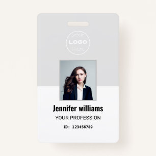 Custom Grey Company Medewerker Foto ID Badge