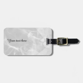 Custom grey crystal luggage tag bagagelabel