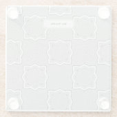 Custom Grey Glazen Onderzetter (Achterkant)