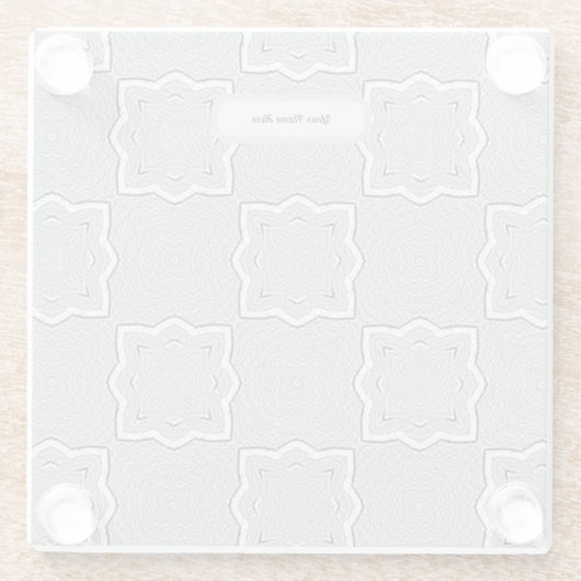 Custom Grey Glazen Onderzetter (Achterkant)