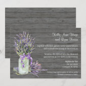 Custom Grey Mason Jar Kaart (Voorkant / Achterkant)