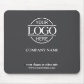 Custom Grey Promotionele Bedrijf Zakelijke Logo Muismat (Voorkant)