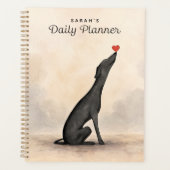 Custom Greyhound Planner, Greyhound gift Planner (Voorkant)