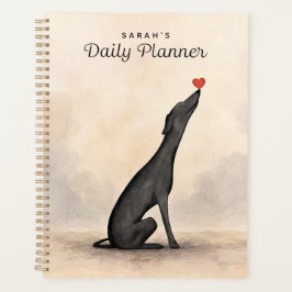 Custom Greyhound Planner, Greyhound gift Planner