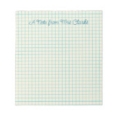 Custom Grid Teacher  Notitieblok (Voorkant)