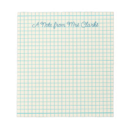 Custom Grid Teacher Notitieblok