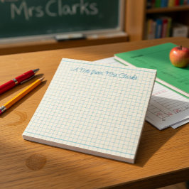 Custom Grid Teacher  Notitieblok