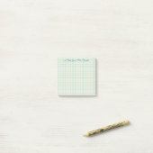 Custom Grid Teacher Post-it® Notes (Op bureau)
