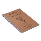 Custom Grief Journal Memorial Miskraam Gift Notitieboek (Rechterzijde)