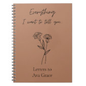 Custom Grief Journal Memorial Miskraam Gift Notitieboek (Voorkant)