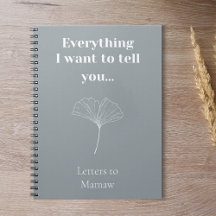 Custom Grief Journal Minimalistische Memorial Gift