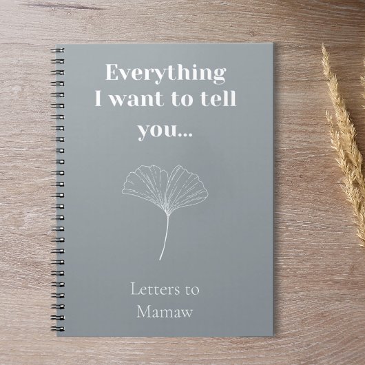 Custom Grief Journal Minimalistische Memorial Gift Notitieboek