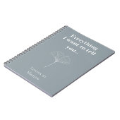 Custom Grief Journal Minimalistische Memorial Gift Notitieboek (Linkerzijde)