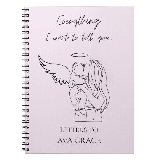 Custom Grief Journal Miscarriage Memorial Gift  Notitieboek (Voorkant)