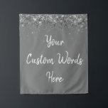 Custom Grijs Achtergrond Verjaardag Fotocabine Gri Wandkleed<br><div class="desc">Aangepaste achtergrond voor fotocabine,  Sparkle Birthday Twinkle 15th 18th,  Glitter Anniversary Sweet 16 16th,  gepersonaliseerd 30th 21st 25th 35th,  vrijgezellenfeest hen do Weekend,  huwelijksnacht Sparkly Dochter Son,  Boho Bach Prop Bachelorette Party,  Quinceanera 40th 50th 60th 70th,  20th VoW Vernieuwing afstuderen afstudeerder,  Girl Boy Grey Silver</div>