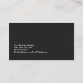 Custom grijs blauw stijlvol standaard Visitekaartj Visitekaartje (Achterkant)