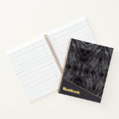 Custom grijs-goud marmer Notitieboek (Binnen)