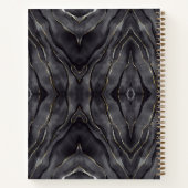 Custom grijs-goud marmer Notitieboek (Achterkant)