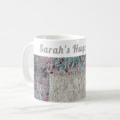 Custom Grijs Speckle Winter | Knuffels en warme ca Koffiemok (Voorkant links)