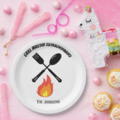 Custom Grill Master Buitengewone grappige geschenk Papieren Bordje (Feest)