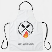 Custom Grill Master Buitengewone grappige geschenk Schort (Voorkant)