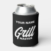 Custom Grill Master koelbox gift voor BBQ chef Blikjeskoeler (Blikje Voorkant)