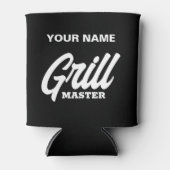 Custom Grill Master koelbox gift voor BBQ chef Blikjeskoeler (Voorkant)
