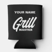 Custom Grill Master koelbox gift voor BBQ chef Blikjeskoeler (Achterkant)