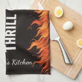 Custom Grill Master Thrill Caster BBQ Fire Dad Nam Theedoek (Quarter Fold)