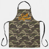 Custom Grill Sergeant Camo Apron Schort (Voorkant)