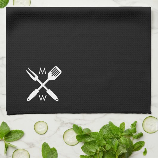 Custom Grillmaster Kitchen Towel Theedoek (Gevouwen)