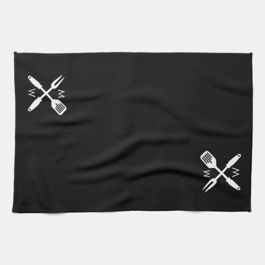 Custom Grillmaster Kitchen Towel Theedoek (Horizontaal)