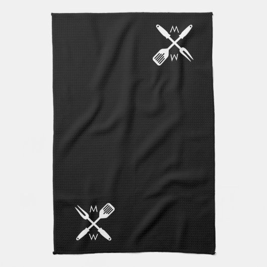 Custom Grillmaster Kitchen Towel Theedoek (Verticaal)